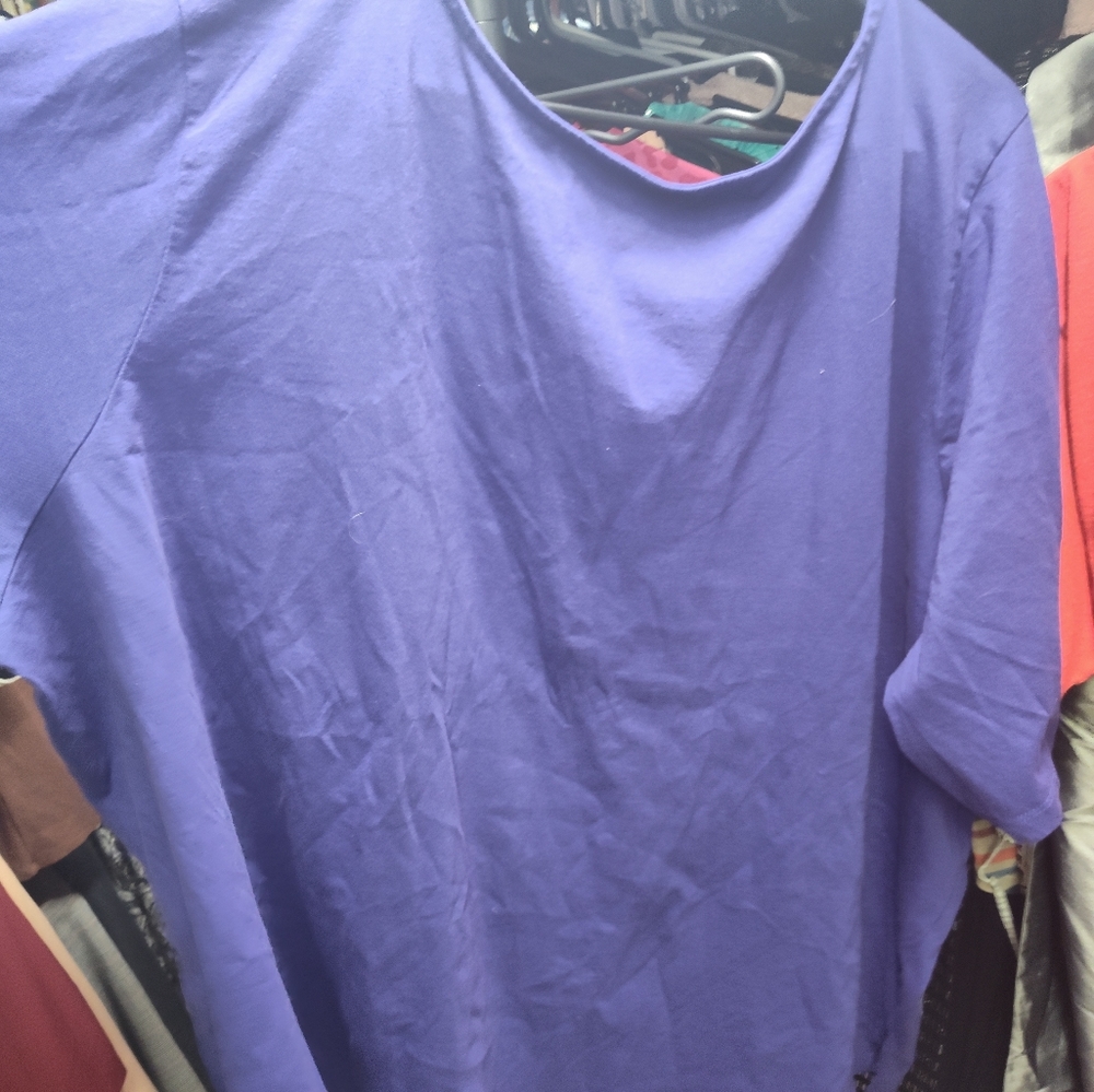 Woman Within Purple 5X Top - Picture 2 of 3
